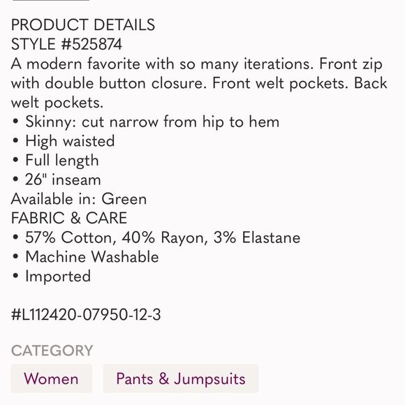 NWT Loft pants 24P high waist legging petite 00 sateen - Picture 6 of 8